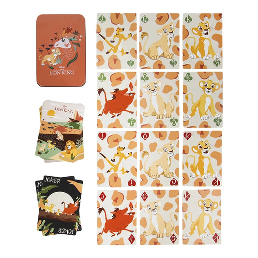 Levendige afbeeldingen van Simba, Nala, Timon en Pumbaa brengen de Afrikaanse savanne tot leven op elke kaart in deze gedetailleerd ontworpen set.