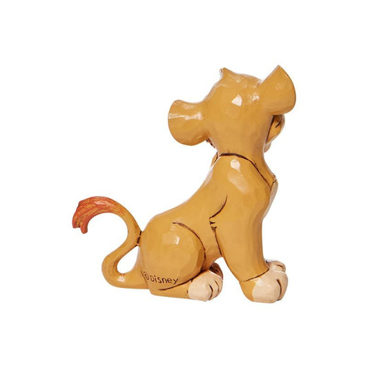 Disney Traditions figuur van Simba als welp, vervaardigd uit hoogwaardig gegoten steen met kleurrijke folk art-details en een charmante uitstraling.