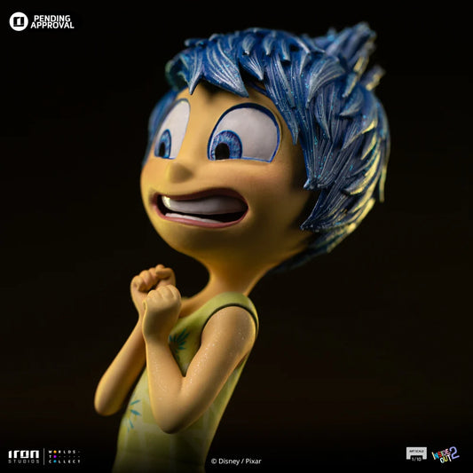 Stralende Joy uit Inside Out 2 als Art Scale 1/10 beeldje van Iron Studios.