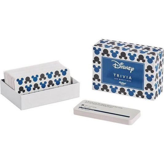 "Disney Trivia - Een betoverend spel vol magie en herinneringen! Test je kennis over je favoriete Disney-personages, films en verhalen. Geschikt voor Disney-fans van alle leeftijden. Bevat uitdagende vragen en leuke feitjes over het Disney-universum. Een must-have voor elke Disney-liefhebber! Inhoud: 140 trivia-kaarten, spelregels. Geschikt voor: 6 jaar en ouder. Speeltijd: +/- 30 minuten. Voor 2 tot 6 spelers. Verpakking: kleurrijk en magisch. Afmetingen: 15x10x3cm."