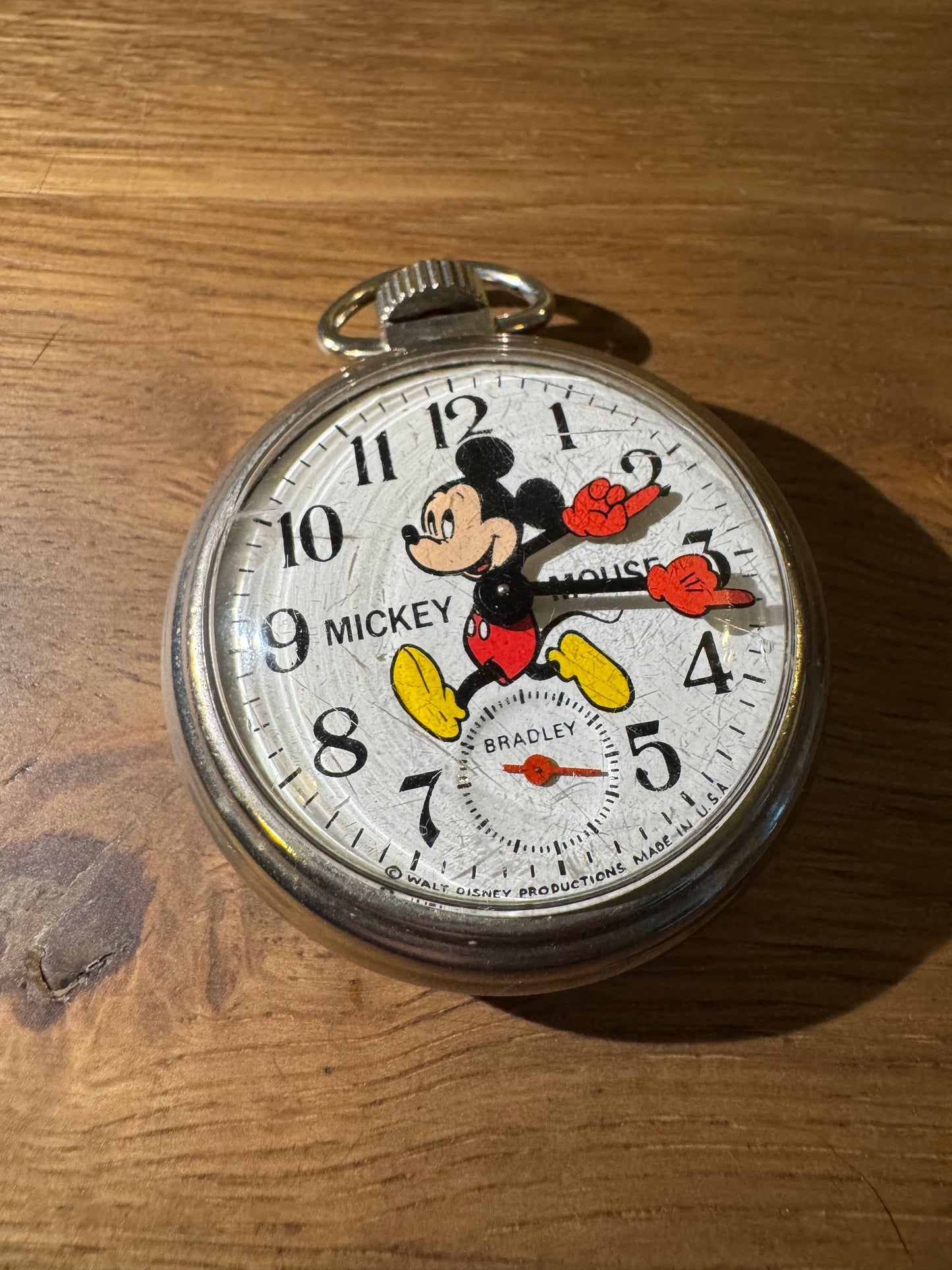 Vintage Mickey Mouse zakhorloge Bradley