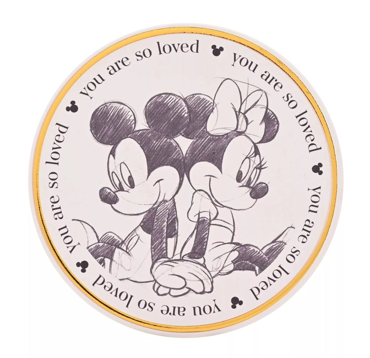 Disney Classic Collectible Mickey en Minnie Mouse Onderzetter (Pre Order)