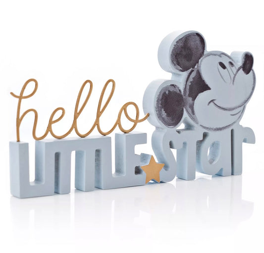 Disney Mickey - Hello Little Star Wandbord Blauw - Started With The Mouse