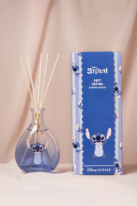 Disney Stitch geur diffuser ‘Soft Cotton Parfum’ met een frisse katoengeur die langdurig een kalme, schone sfeer creëert in elke ruimte.