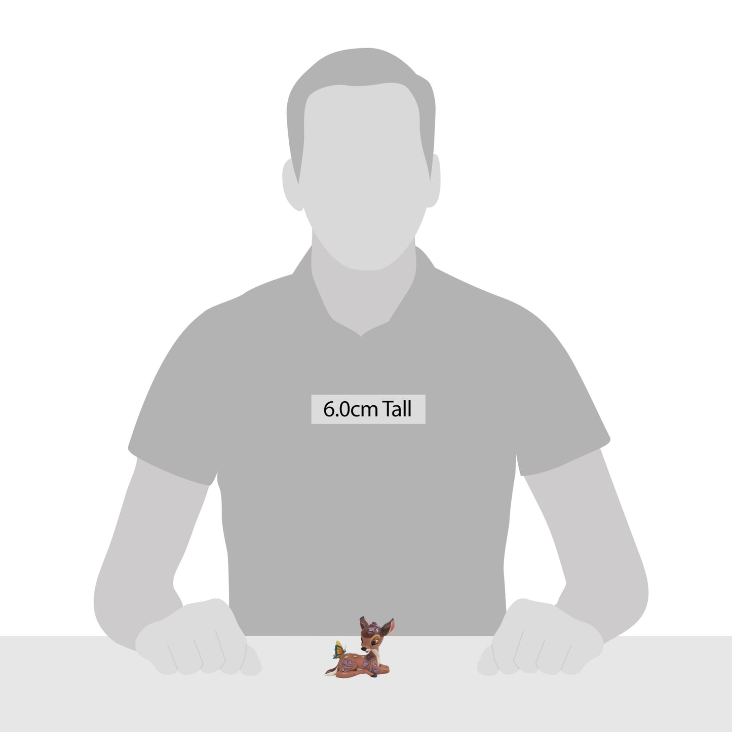 Decoratief Disney-verzamelobject van Bambi, elegant hertje met fijne vakmanschapdetails.