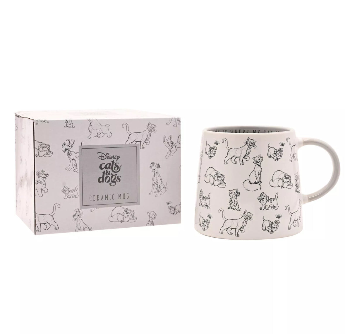 Disney Cats and Dogs Beker 'Home is where my cat is' (Pre Order)