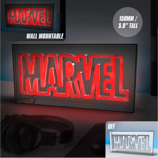Breng de spanning van het Marvel-universum in je kamer met de opvallende Marvel Neon LED Lamp! Met zijn levendige neonverlichting voegt deze lamp een krachtige en dynamische uitstraling toe aan elke ruimte, en toont het beste van Marvel in een opvallende neonstijl.