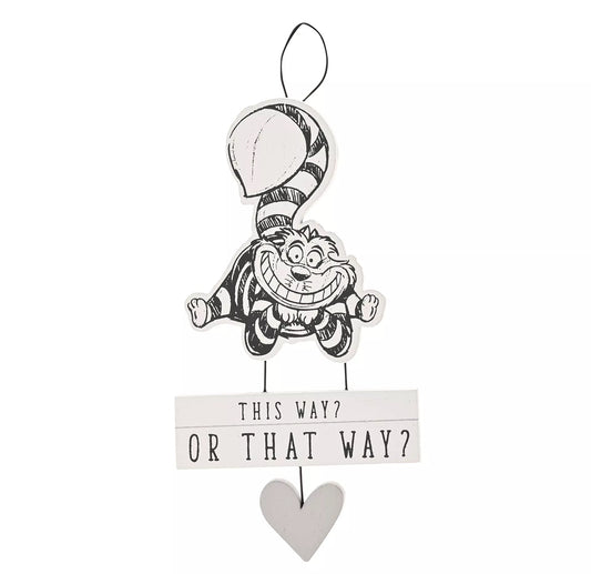 Disney Cats and Dogs Cheshire Wandbordje 'This way or that way'