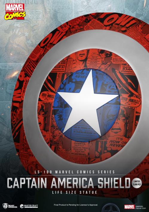 Captain America Shield Life Size Statue – een indrukwekkend verzamelstuk vol moed en bescherming.