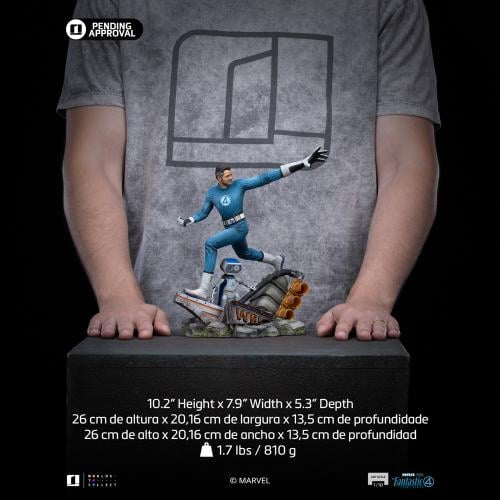 Hoogwaardig en gedetailleerd Marvel verzamelbeeldje van Mr. Fantastic, perfect voor fans en verzamelaars van de Fantastic Four.
