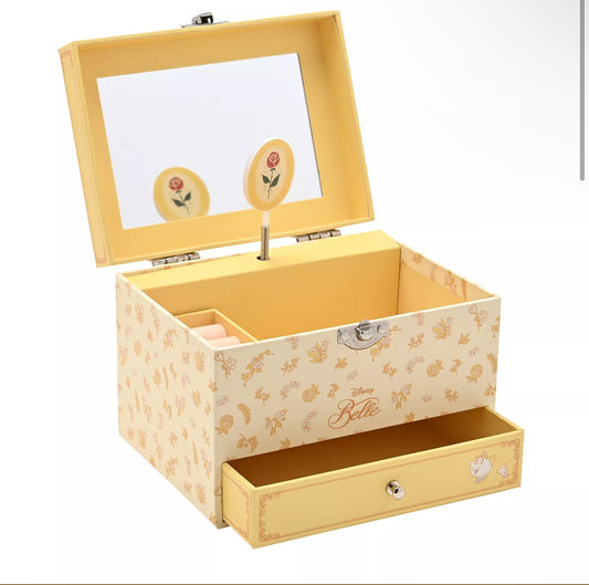Disney Pastel Princess Belle Music Jewelry Box