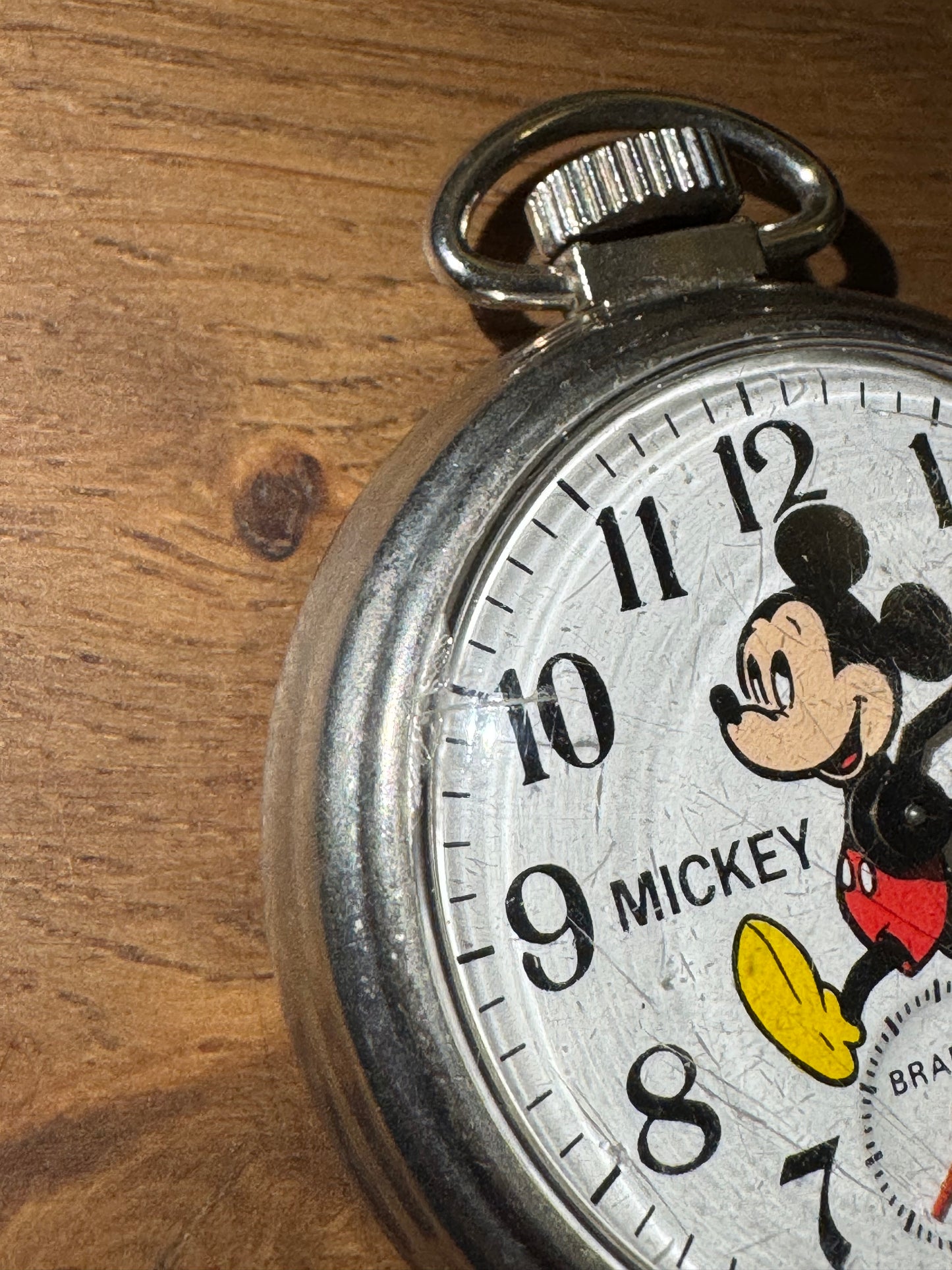 Vintage Mickey Mouse zakhorloge Bradley
