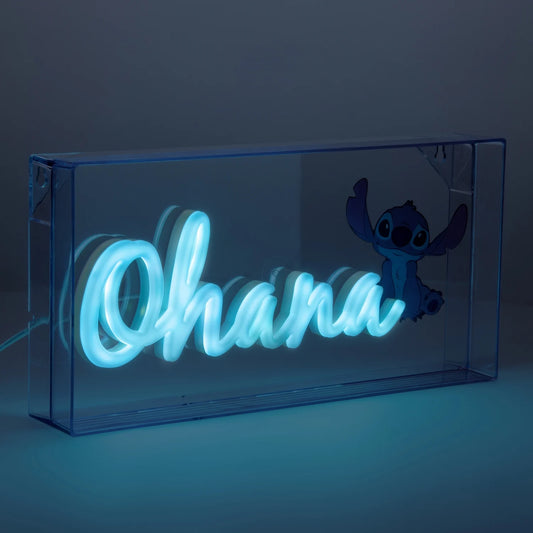 Disney Stitch Ohana Led Lamp - Started With The Mouse
