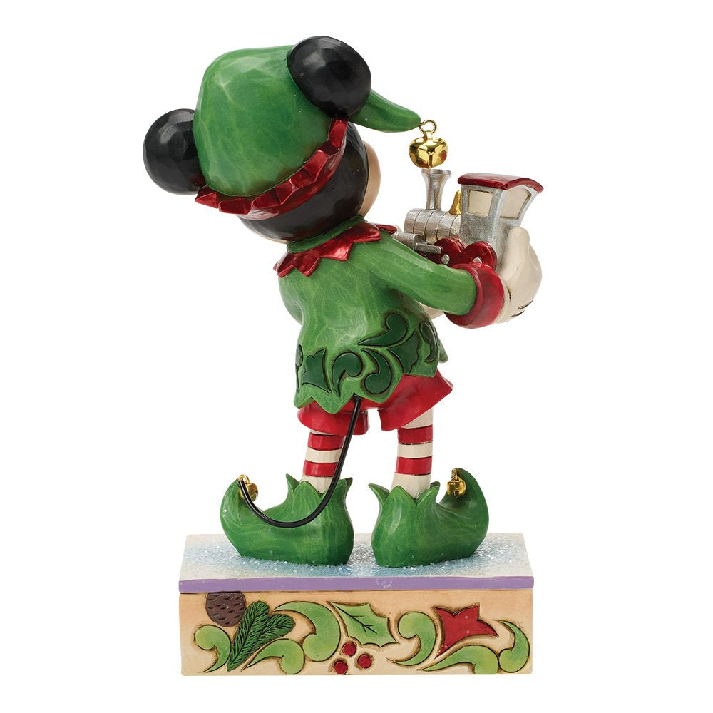 Geef een magisch Disney-kerstcadeau met het Elf on Track ‘Mickey Elf with Train’ beeldje. Vrolijk, gedetailleerd en ideaal voor Disney- en kerstfans.