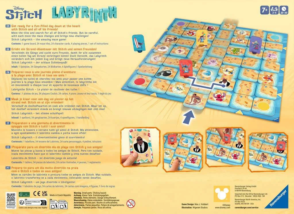 STITCH Labyrinth boardgame unieke Disney uitvoering cadeau tip voor spel liefhebbers