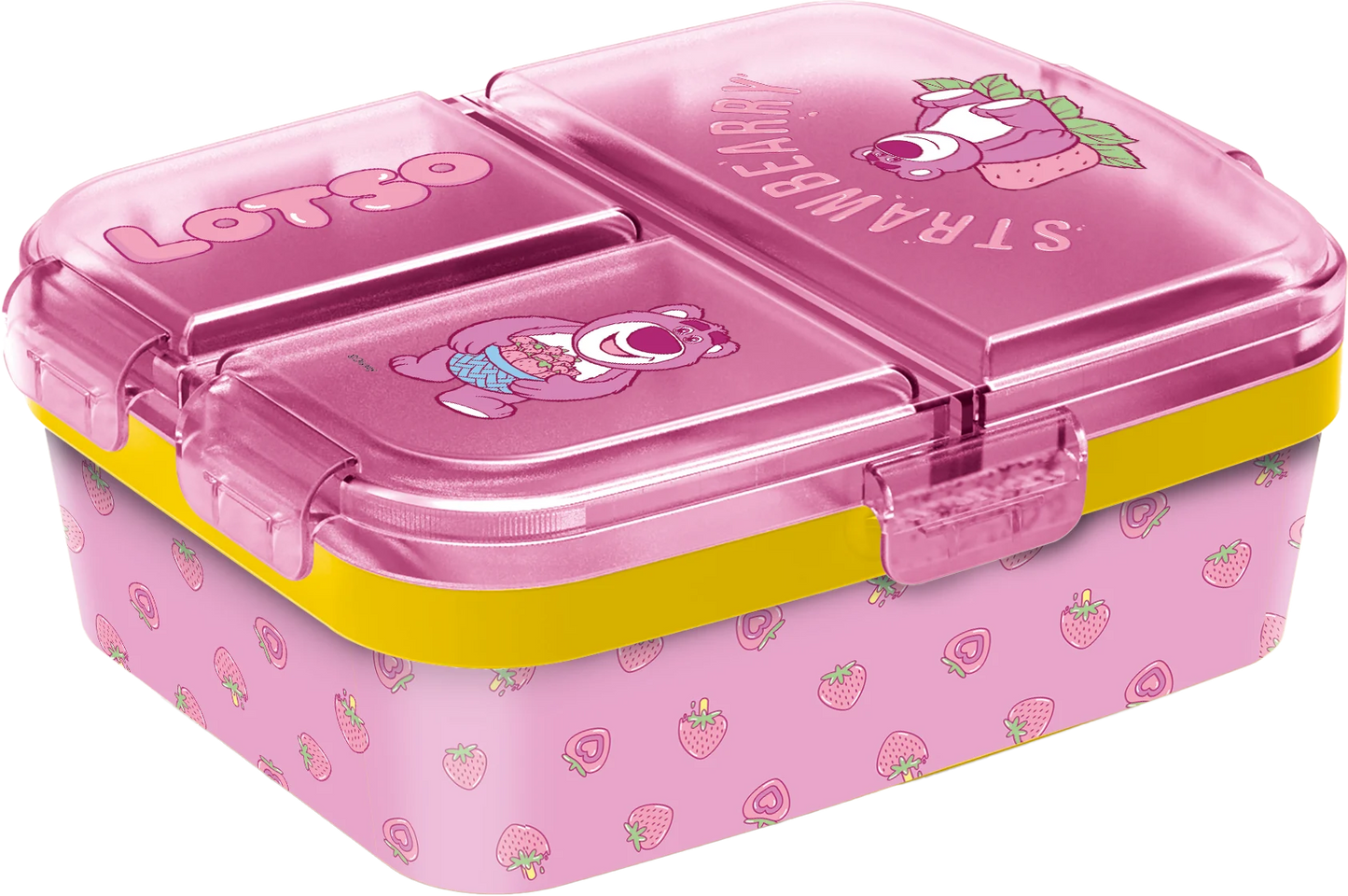 Disney Toy Story Lotso lunchbox met roze beer Lotso, originele Disney Pixar broodtrommel voor school, werk en uitstapjes, ideaal voor Toy Story verzamelaars en Disney fans.