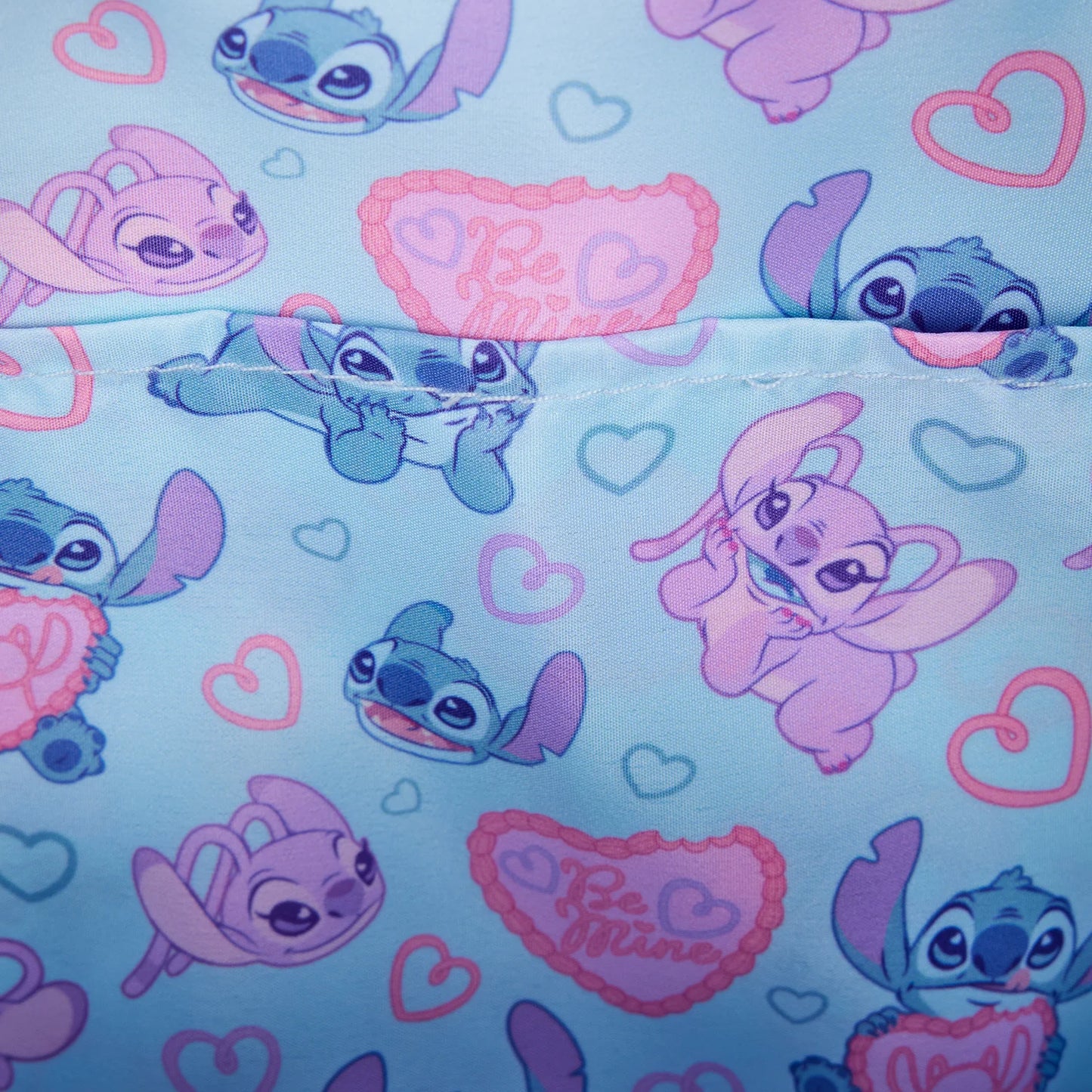 Schattige Disney Loungefly Stitch & Angel Be Mine rugzak met verstelbare schouderbanden