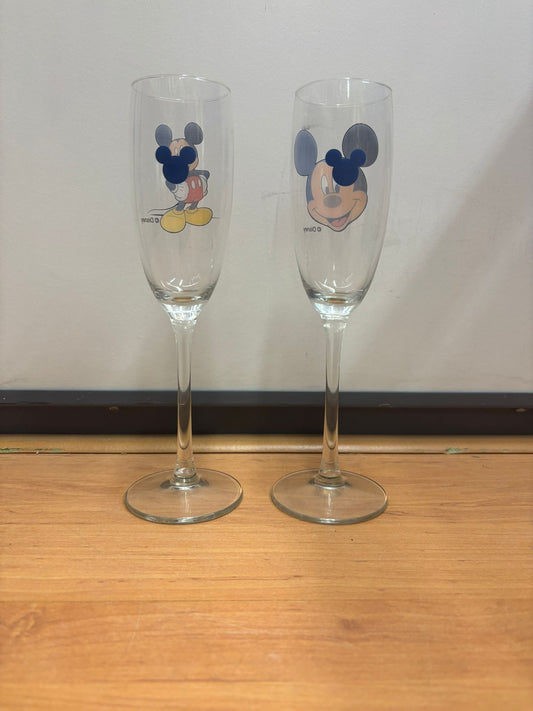 Mickey Mouse champagne glasses
