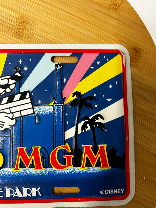 Disney Studios license plate 'MGM Studio's Themepark' - Started With The Mouse