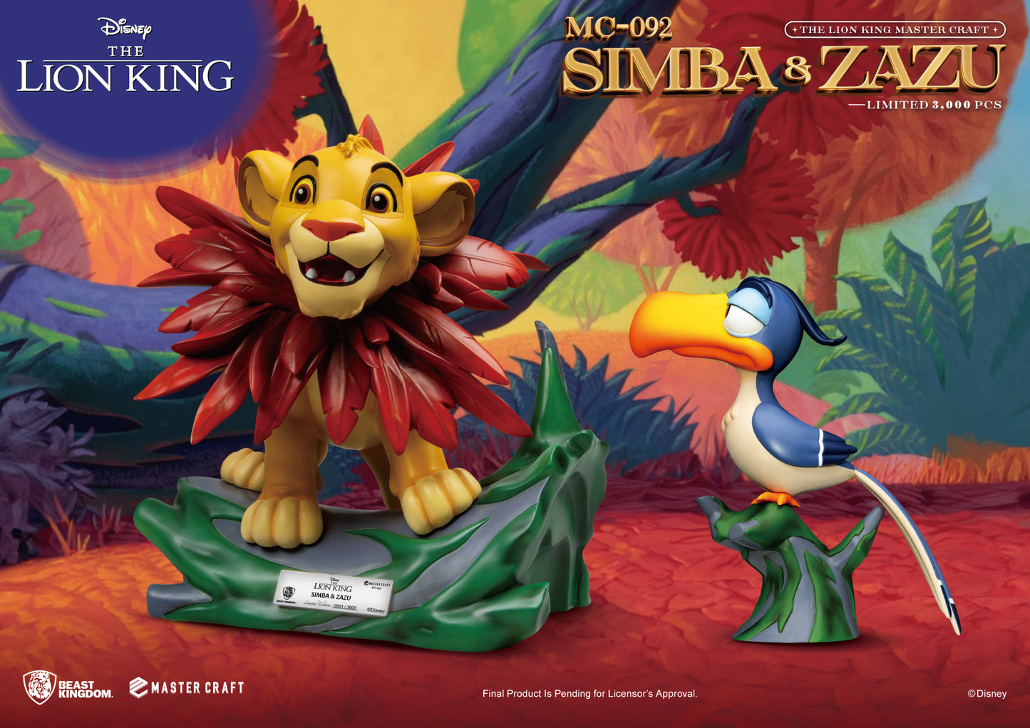 Master Craft Simba & Zazu Beelden Set (Pre Order)