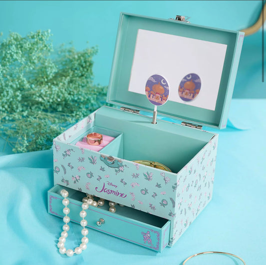 Disney Pastel Princess Jasmine Music Jewelry Box