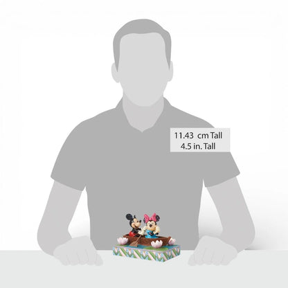 Disney Traditions Mickey & Minnie in een Roeiboot met Led - Started With The Mouse
