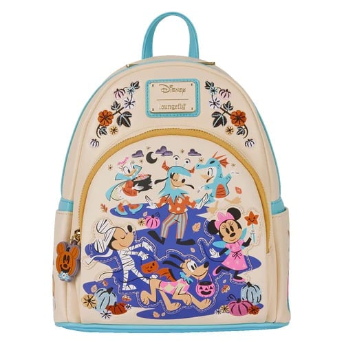 "Disney Mickey & Friends Halloween Mini Rugtas – Disney-personages in Halloween-kostuums op trick-or-treat avontuur"
