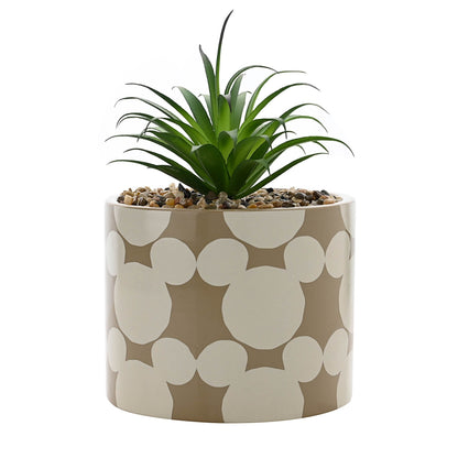 Moderne Disney Mickey bloempot van keramiek met kunstplant voor trendy interieur en Disney liefhebbers