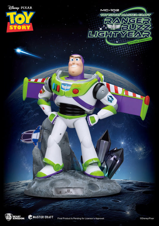 Buzz Lightyear Master Craft collectible van Iron Studios in iconisch ruimtepak.