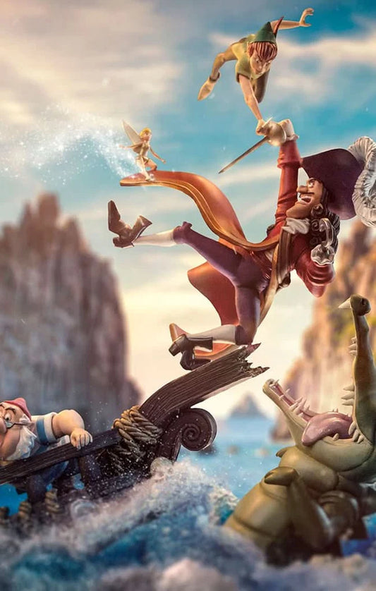 Iron Studio's Statue Peter Pan vs Hook Deluxe - Disney 100th - Art Scale 1/10 - Started With The Mouse