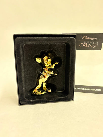 Richard Orlinski Simba pin met gouden afwerking