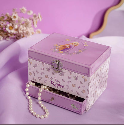 Disney Pastel Princess Rapunzel Musical Jewelry Box