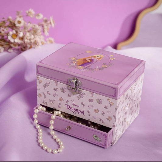 Disney Pastel Princess Rapunzel Musical Jewelry Box