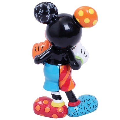 Exclusief Disney-verzamelobject: Mickey reikt een hart uit aan Minnie, handgemaakt en uniek dankzij handbeschildering door Romero Britto.