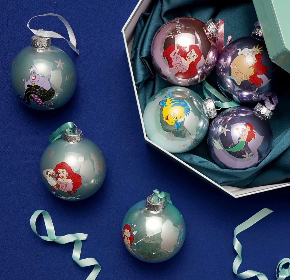 Disney Set Van 7 Kerstballen - De Kleine Zeemeermin - [shop_namen] - [product-type] 