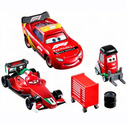 Disney pixar Mattel Cars McQueen Formule 1 Set 3 pack 1:55