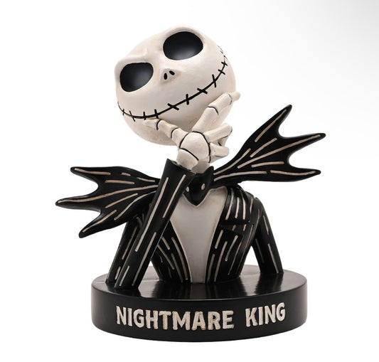 Jack Skellington beeldje Disney Nightmare Before Christmas met vleermuisvlinderdas