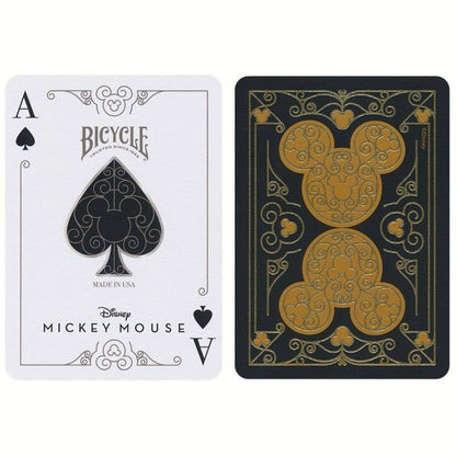 Elegante Mickey Mouse speelkaarten met warme reliëfdruk.