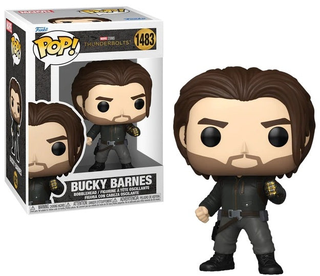 Bucky Barnes in zijn Thunderbolts-look als Funko Pop! – perfect voor fans van The Winter Soldier en Marvel-antihelden.