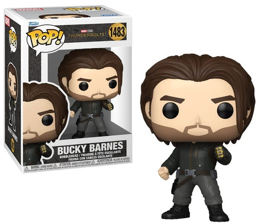 Bucky Barnes in zijn Thunderbolts-look als Funko Pop! – perfect voor fans van The Winter Soldier en Marvel-antihelden.