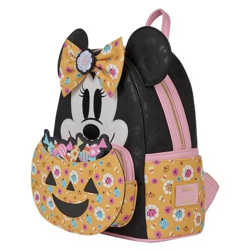 "Disney mini rugtas met Minnie Mouse en Halloween snoepkom voorvak, perfect voor kinderen"