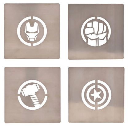 Marvel The Avengers set van 4 Vierkanten Onderzetters