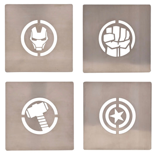 Marvel The Avengers set van 4 Vierkanten Onderzetters