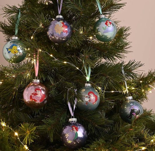 Disney Set Van 7 Kerstballen - De Kleine Zeemeermin - [shop_namen] - [product-type] 