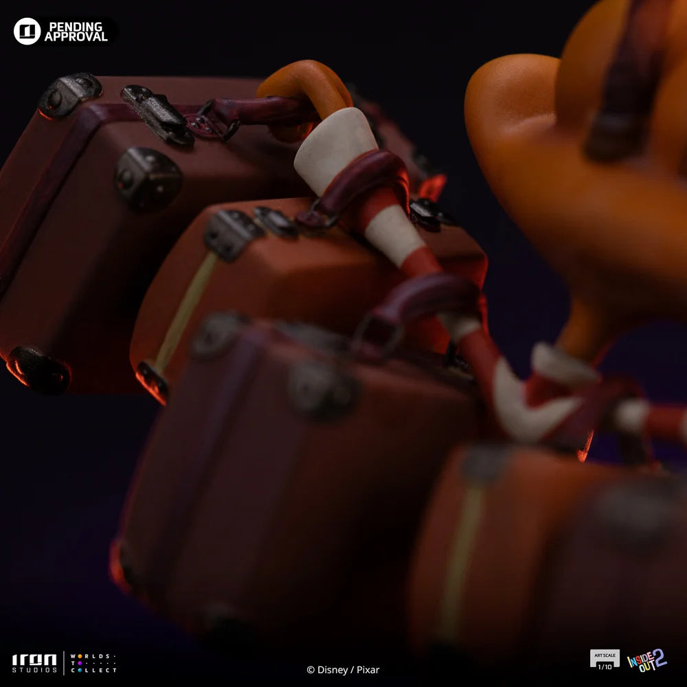 Anxiety uit Inside Out 2, gevangen in een prachtige statue van Iron Studios – wees er snel bij, want dit unieke verzamelstuk is snel weg!