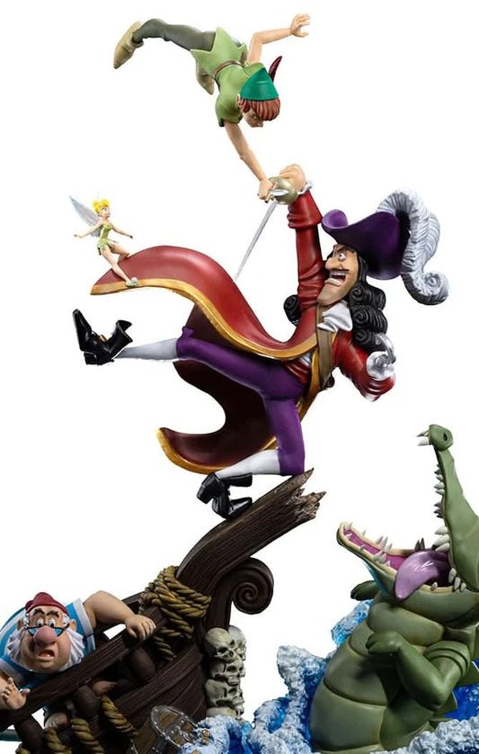 Iron Studio's Statue Peter Pan vs Hook Deluxe - Disney 100th - Art Scale 1/10 - Started With The Mouse