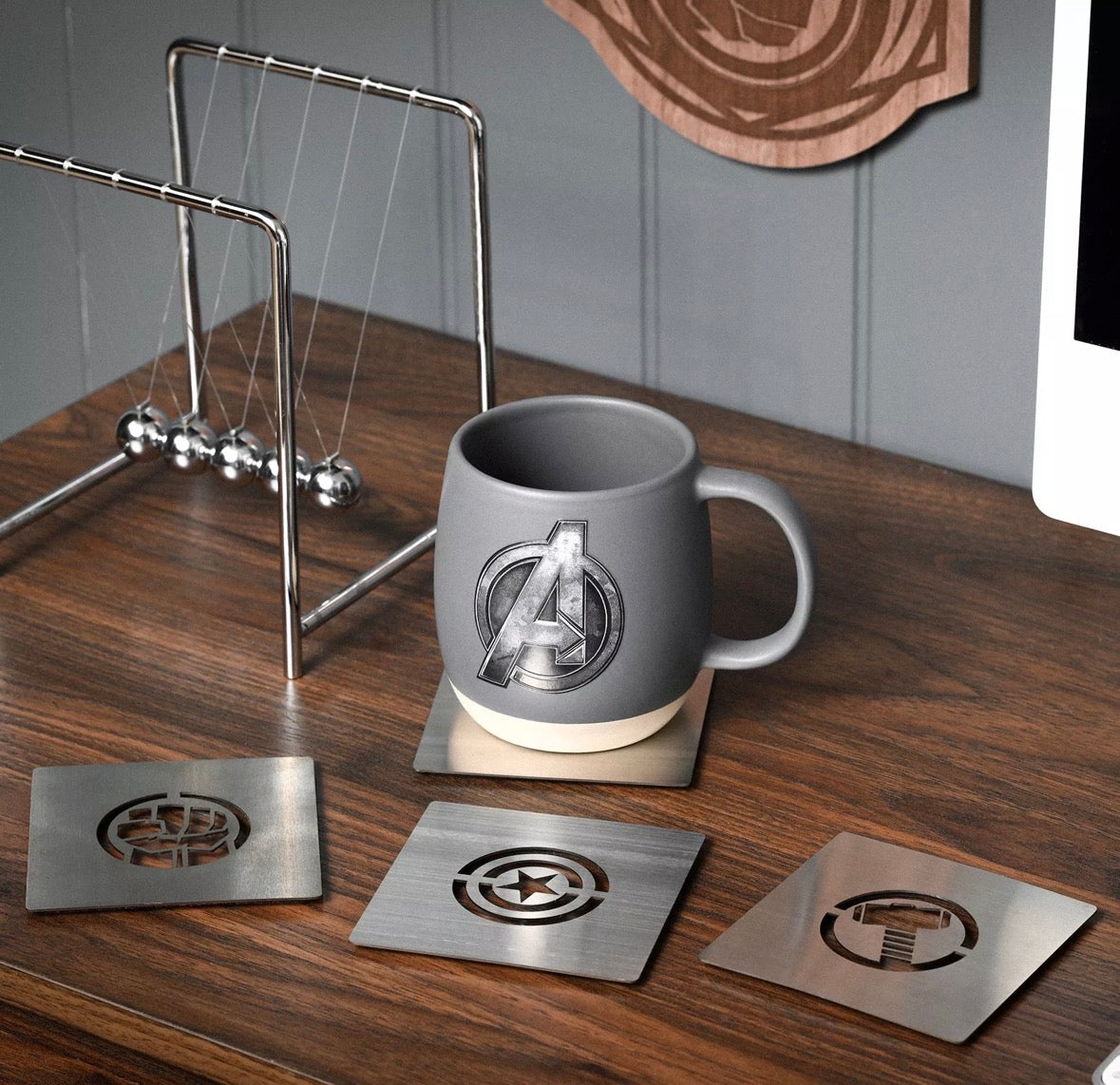 Marvel The Avengers set van 4 Vierkanten Onderzetters