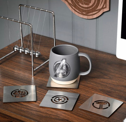 Marvel The Avengers set van 4 Vierkanten Onderzetters