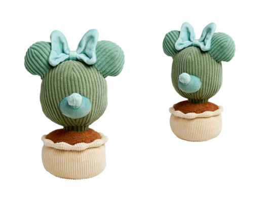 "Disney Minnie Mouse Knuffel Plant – zachte knuffel met vrolijk gezicht en speels plantachtig design, officiële Disney-collectible"