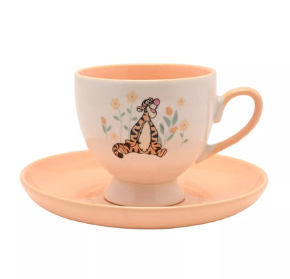 Disney Winnie de Poeh Teigetje kop en schotel – keramische theeset met Honderd Bunderbos design